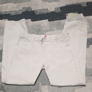 Men's Levi's Light Beige Straight Jeans Classic Style 36"×34".